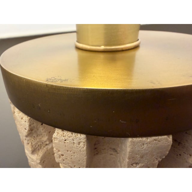 Travertine “Quarry” Lamp From Studio a by Global Views For Sale In Dallas - Image 6 of 10