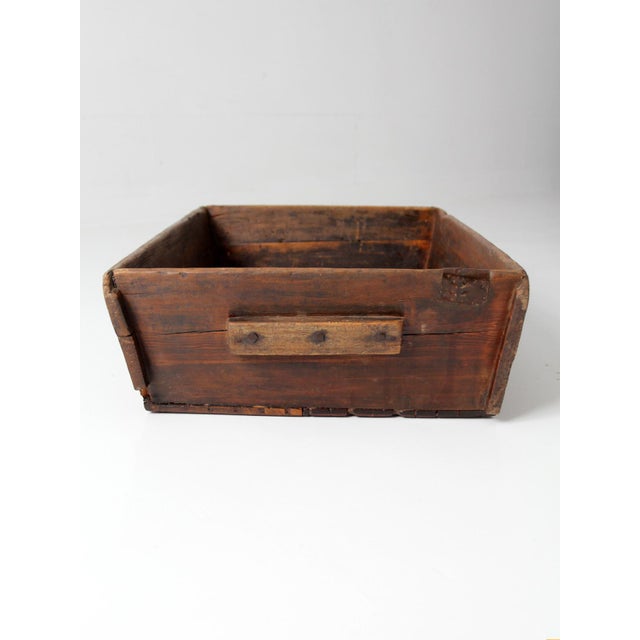 Antique Primitive Wood Dough Tray For Sale - Image 15 of 18