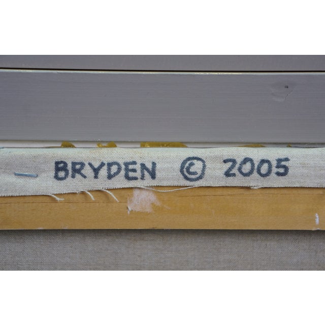 Lewis Bryden Green Meadow Bend Plein Air Landscape Oil Painting 38" For Sale - Image 14 of 14