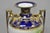 Early 20th Century Antique Nippon Hand Painted Cobalt Blue Porcelain Twin Handle Bolted Urn Vase For Sale - Image 5 of 18
