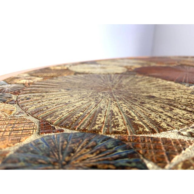 Mid-Century Modern Danish Teak and Tile Coffee Table by Tue Poulsen for Haslev, 1960s For Sale - Image 3 of 15