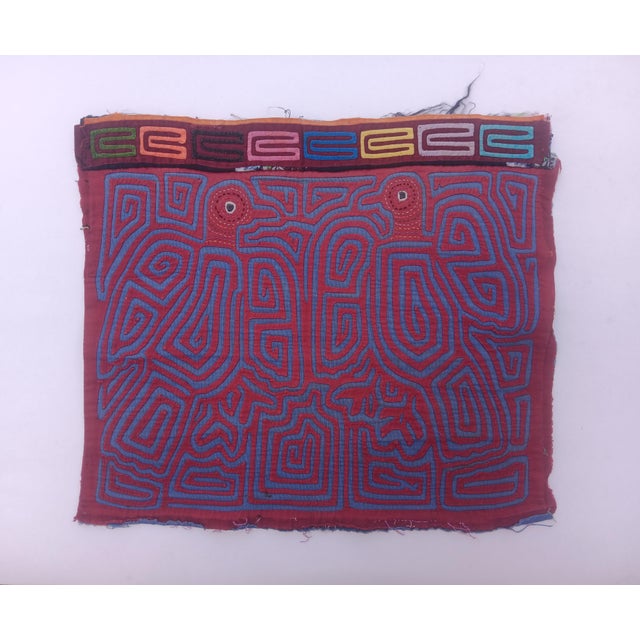 Mola Fabric by Cuna Indians from San Blas Island, Panama, 1970s For Sale - Image 3 of 3