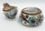 1960s Ken Edwards El Palomar Folk Art Tonala Pottery 2pc Set Covered Sugar Bowl and Creamer For Sale In Palm Springs - Image 6 of 11