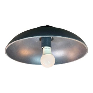 Generation Lighting Black Ceramic Dome Flush Mount Lighting For Sale