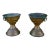Pair of Vintage Brass Vases For Sale