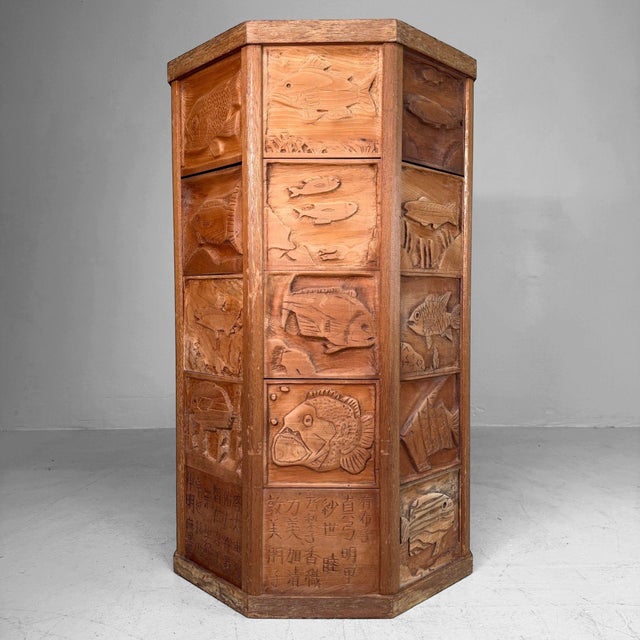 Black Japanese Wooden Plant Stand, 1996 For Sale - Image 8 of 18