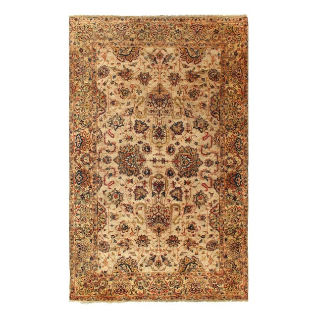 Pasargad Indo Agra New Zealand Wool Rug - 5′ × 8′ For Sale - Image 4 of 4