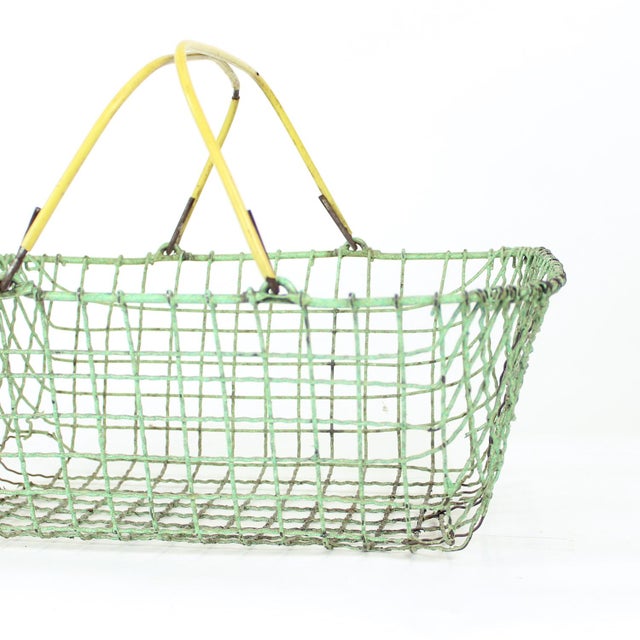 Charming vintage shopping basket from Czechoslovakia, dating from the mid-20th century. A wonderful example of utilitarian...