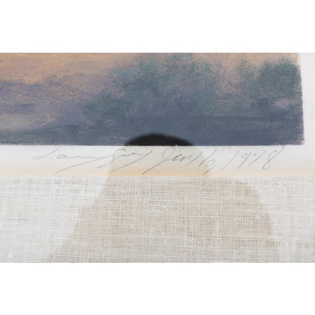 1978 Larry Gray Original Atmospheric Landscape Pastel Painting One-of-a-Kind For Sale - Image 16 of 18