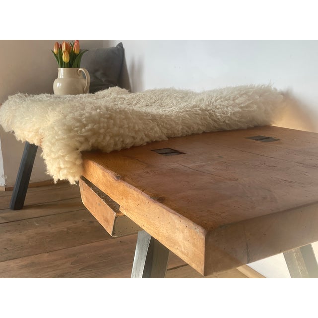 Large Antique Oak Bench For Sale - Image 18 of 18