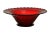 1960s Traditional Ruby Red Glass Swirl Bowl For Sale - Image 4 of 4