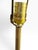 Brown Vintage Frederick Cooper Mid-Century Clover Table Lamp With Gold Top and Linen Shade For Sale - Image 8 of 9