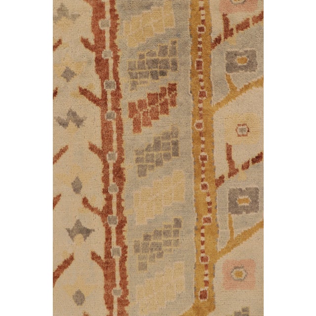 Contemporary Oushak Style Wool Rug in Beige & Brown, by Rug & Kilim, India For Sale In New York - Image 6 of 10