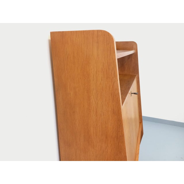 Vintage Oak Bookcase with Secretary, 1960s For Sale - Image 12 of 18