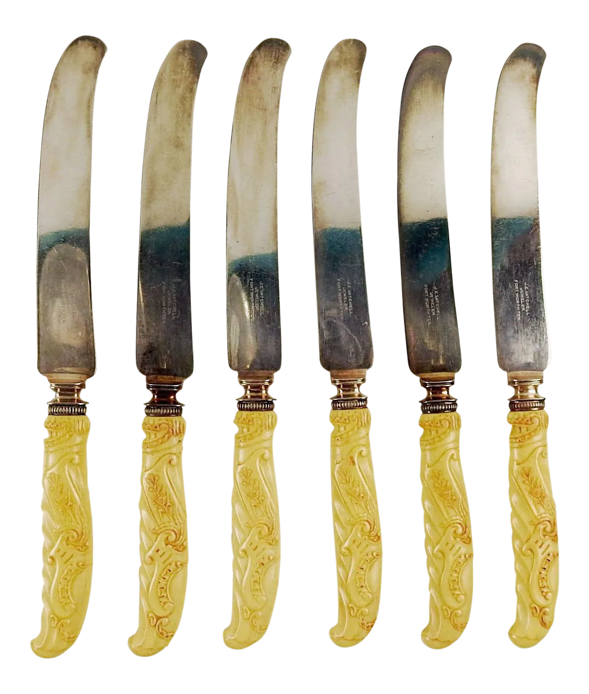 Antique Art Nouveau Knives - S/6 | Chairish