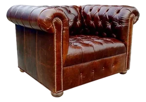 Belair Rolled Arm Chesterfield Lounge Chair
