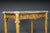 Antique Gilded Console Table with Marble, Paris. 1860s For Sale - Image 13 of 18