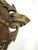 Metal Vintage Hammered Brass Footed Bowl With Claw Feet & Handles – Hollywood Regency Centerpiece For Sale - Image 7 of 8