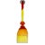 Contemporary Bespoke Italian Organic Yellow Orange Murano Glass Pendant Light For Sale