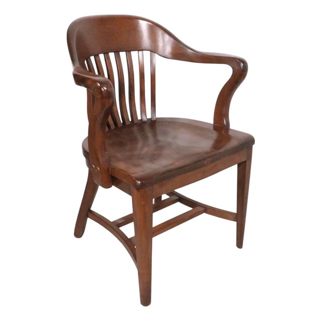 Early 20th Century Bank of England Jury Style Armchair For Sale