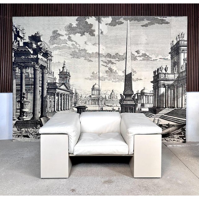 Contemporary Early Edition Model Brigadier Cubist Leather Armchair by Cini Boeri for Gavina, Italy, 1972 For Sale - Image 3 of 18