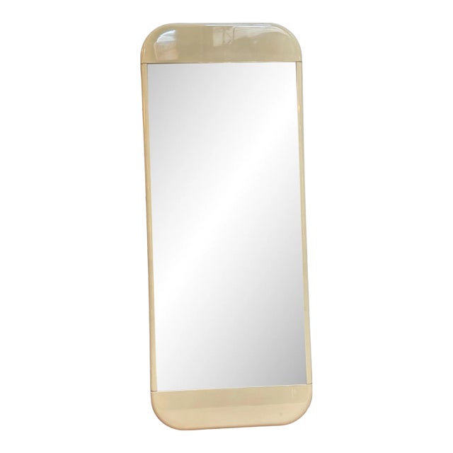 Mid Century Italian Smoked Wall Mirror 1980s For Sale