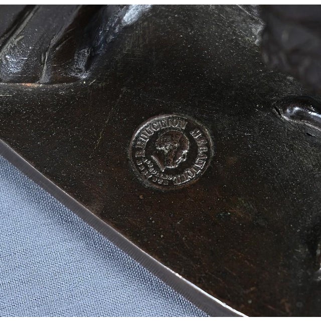 After T. Gechter, The Watchful Eagle, Late 19th Century, Bronze For Sale - Image 12 of 15