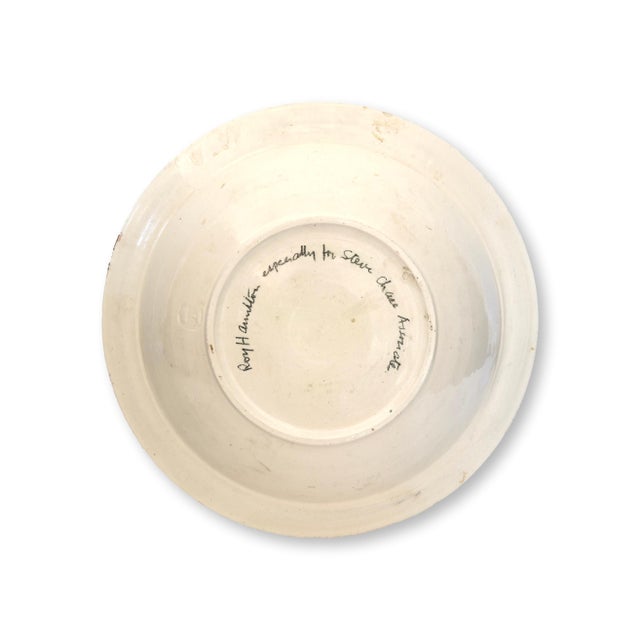 Mid-Century Modern Midcentury Signed Roy Hamilton for Steve Chase Bowl For Sale - Image 3 of 3