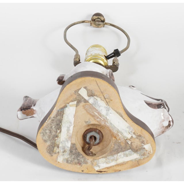 Vintage Ivo De Santos Ceramic Fish Lamp for Raymor For Sale - Image 9 of 10