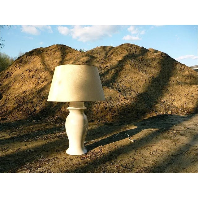 Large Italian Ceramic Ginger Jar Table Lamp by Tommaso Barbi, 1960s For Sale - Image 11 of 11