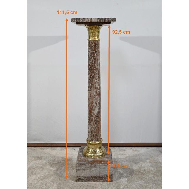 Marble Column, Late 19th Century For Sale - Image 15 of 18