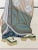 Textile Japanese Bijin-Ga Paining, Ink on Silk, Unsigned, 20th Century For Sale - Image 7 of 12