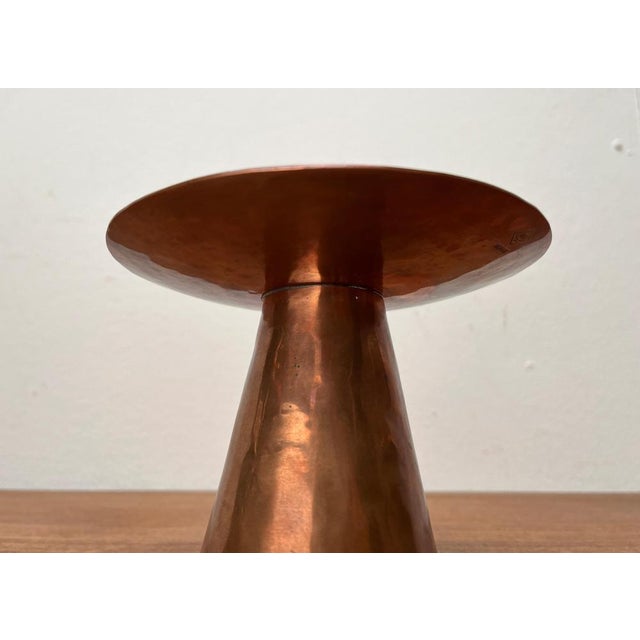 Mid-Century German Handmade Copper Candleholder from AWD, 1960s For Sale - Image 4 of 18