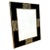 1930s French Art Deco Gilt Bronze & Black Enameled Glass Picture Frame For Sale - Image 9 of 9