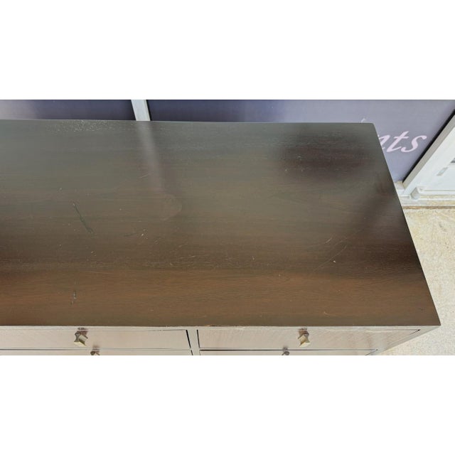 Brown Crate & Barrel 7-Drawer Ferris Dresser For Sale - Image 8 of 15