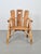 Wood Brutalist Chair Wood Armchair, France, 1980s For Sale - Image 7 of 9