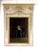 Pair of rectangular neoclassical style mirrors. The mirrors are painted in a cream color, accented with gold detailing....