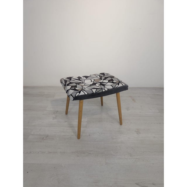 Communist Era Stick Leg Ottoman For Sale - Image 12 of 12