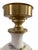 Gold English Porcelain and Brass Lamp, 1950s For Sale - Image 8 of 15