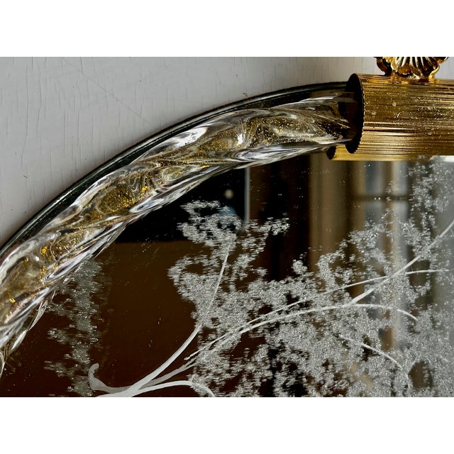 Murano 1940s Venetian Murano Style Gold Fleck Dresser Tray For Sale - Image 4 of 8