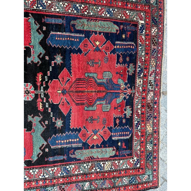 Vintage Hamadan Rug, 1890s For Sale - Image 4 of 18