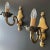 The appliques are in bronze. Decorated with beautiful artistic forging. Very elegant work! Dimensions of each wall light:...