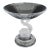 Vintage Portieux Crystal Compote Bowl W/Dolphin For Sale
