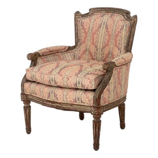Louis XVI Style Upholstered Children's Bergere For Sale