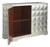 Barbara Barry for Baker Furniture Silver Leaf "Diamond Cabinet" For Sale