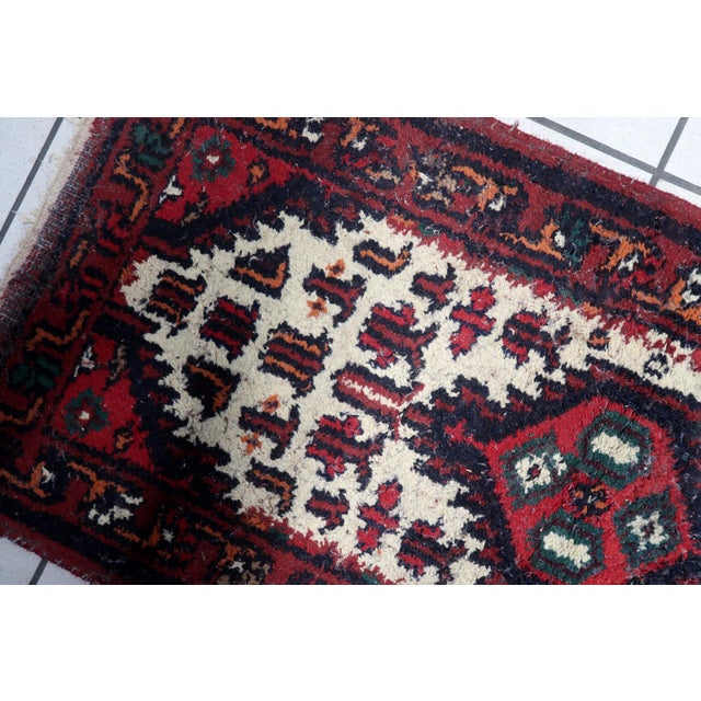 1970s 1970s, Handmade Vintage Persian Hamadan Rug 2' X 4' For Sale - Image 5 of 11