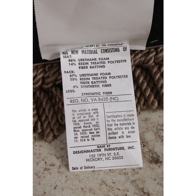 Pair of Design Master High Back Upholstered Slipper Chairs For Sale - Image 18 of 18