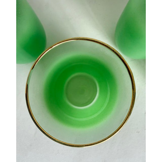 A lovely set of five vintage Blendo attributed tumblers, believed to date to the 1950s–1960s. Each glass features a...