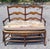 Brown French Market Collection Country Rush Seat Bench For Sale - Image 8 of 17