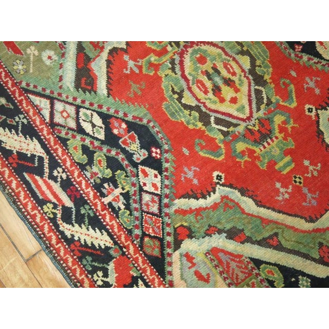 Zabihi Collection Antique Karabagh Runner - 3'6" x 18' For Sale - Image 4 of 8